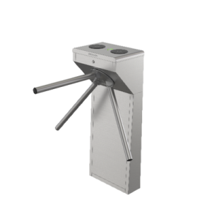 Torniquete Trípode de Acero Inoxidable con Indicadores de Entrada-Salida / Apertura en Caso de Emergencia / Integrable con cualquier Sistema de Control de Acceso