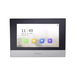 Monitor IP WiFi Touch Screen 7" para Videoportero IP / Vídeo en Vivo / PoE Estándar / Apertura Remota / Llamada Entre Monitores / Audio de dos vías / Policarbonato