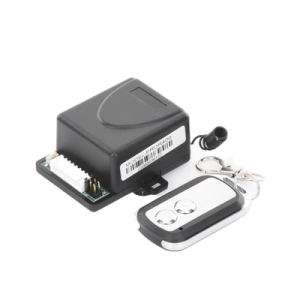 Receptor con 2 Relevadores y Control Remoto hasta 50 metros / Compatible con Barreras vehiculares, Operadores Abatibles, Operadores Corredizos, Electroimán, Cerradura Eléctrica, Cerradura de Perno, Contrachapa Eléctrica, Sirenas, etc.